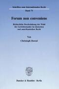 Dorsel |  Forum non conveniens. | eBook | Sack Fachmedien