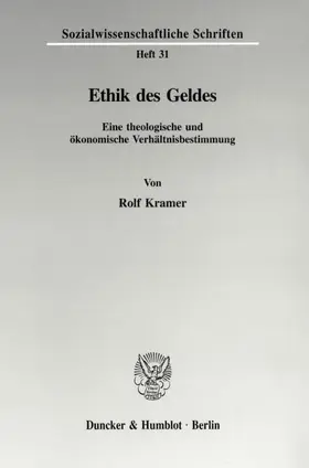 Kramer |  Ethik des Geldes. | eBook | Sack Fachmedien