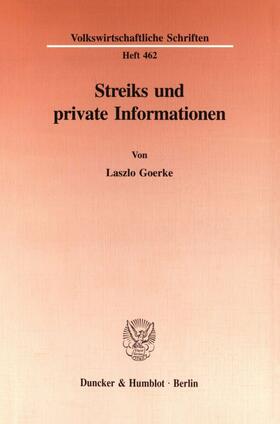 Goerke | Streiks und private Informationen. | E-Book | sack.de