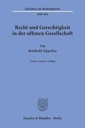 Zippelius |  Recht und Gerechtigkeit in der offenen Gesellschaft. | eBook | Sack Fachmedien