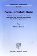 Becker |  Natur, Herrschaft, Recht. | eBook | Sack Fachmedien