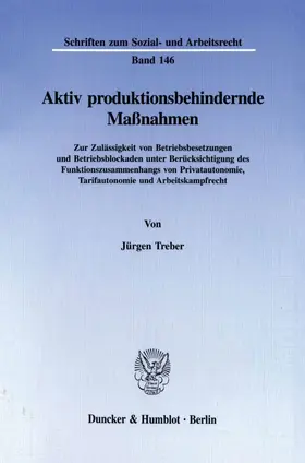 Treber |  Aktiv produktionsbehindernde Maßnahmen. | eBook | Sack Fachmedien