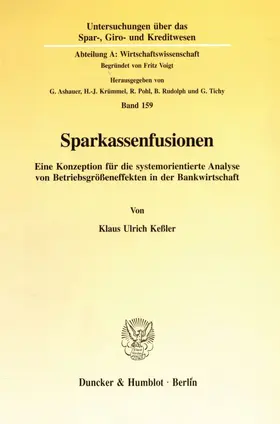 Keßler |  Sparkassenfusionen. | eBook | Sack Fachmedien