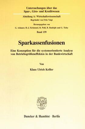 Keßler | Sparkassenfusionen. | E-Book | sack.de