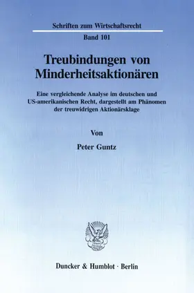 Guntz |  Treubindungen von Minderheitsaktionären. | eBook | Sack Fachmedien