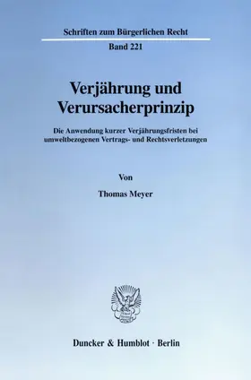 Meyer | Verjährung und Verursacherprinzip. | E-Book | sack.de