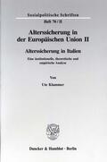 Döring / Klammer / Hauser |  Alterssicherung in der Europäischen Union II. | eBook | Sack Fachmedien