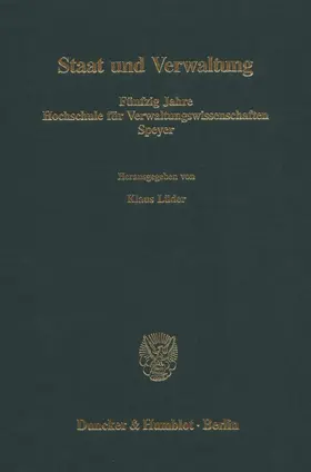 Lüder | Staat und Verwaltung. | E-Book | www.sack.de