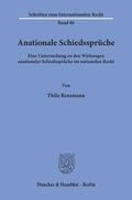 Rensmann |  Anationale Schiedssprüche. | eBook | Sack Fachmedien