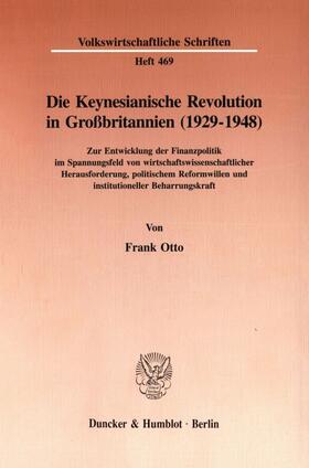 Otto | Die Keynesianische Revolution in Großbritannien (1929-1948). | E-Book | sack.de