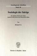 Utz |  Soziologie der Intrige. | eBook | Sack Fachmedien