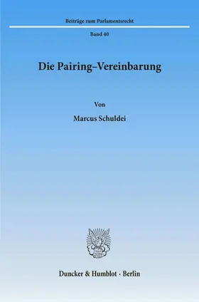 Schuldei | Die Pairing-Vereinbarung. | E-Book | sack.de
