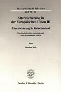 Döring / Nitis / Hauser |  Alterssicherung in der Europäischen Union III. | eBook | Sack Fachmedien