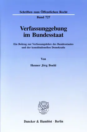Boehl | Verfassunggebung im Bundesstaat. | E-Book | sack.de
