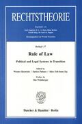 Krawietz / Erh-Soon Tay / Pattaro |  Rule of Law. | eBook | Sack Fachmedien