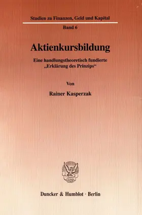 Kasperzak |  Aktienkursbildung. | eBook | Sack Fachmedien