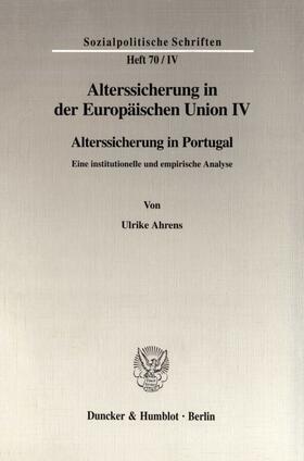 Döring / Ahrens / Hauser | Alterssicherung in der Europäischen Union IV. | E-Book | sack.de