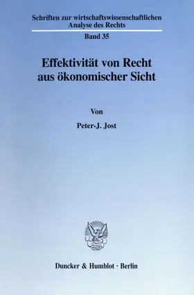 Jost | Effektivität von Recht aus ökonomischer Sicht. | E-Book | sack.de