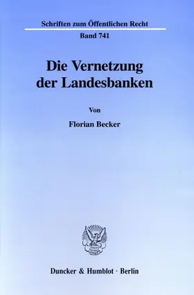 Becker | Die Vernetzung der Landesbanken. | E-Book | www.sack.de