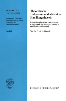 Leibbrand |  Theoretische Diskussion und abstrakte Handlungstheorie. | eBook | Sack Fachmedien
