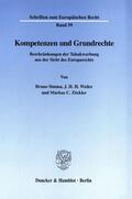 Simma / Zöckler / Weiler |  Kompetenzen und Grundrechte. | eBook | Sack Fachmedien