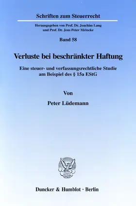 Lüdemann |  Verluste bei beschränkter Haftung | eBook | Sack Fachmedien