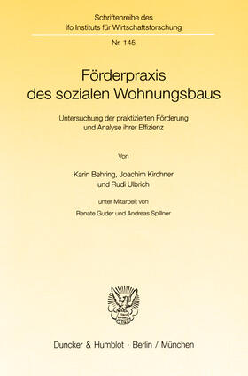 Behring / Ulbrich / Kirchner | Förderpraxis des sozialen Wohnungsbaus | E-Book | sack.de