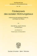 Behring / Ulbrich / Kirchner |  Förderpraxis des sozialen Wohnungsbaus | eBook | Sack Fachmedien