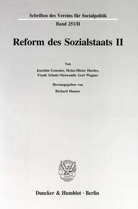 Hauser | Reform des Sozialstaats II. | E-Book | sack.de