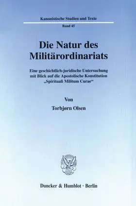 Olsen |  Die Natur des Militärordinariats. | eBook | Sack Fachmedien