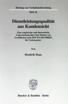 Haas | Dienstleistungsqualität aus Kundensicht | E-Book | sack.de