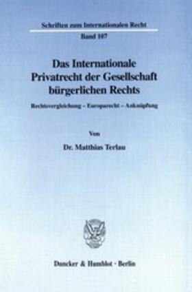Terlau | Das Internationale Privatrecht der Gesellschaft bürgerlichen Rechts. | E-Book | sack.de