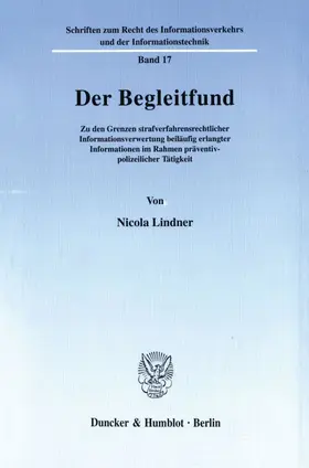 Lindner |  Der Begleitfund. | eBook | Sack Fachmedien