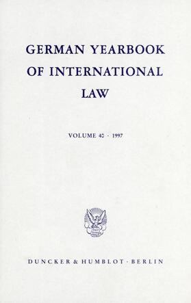 Zimmermann | German Yearbook of International Law / Jahrbuch für Internationales Recht | E-Book | sack.de