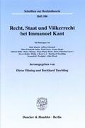 Hüning / Tuschling |  Recht, Staat und Völkerrecht bei Immanuel Kant. | eBook | Sack Fachmedien