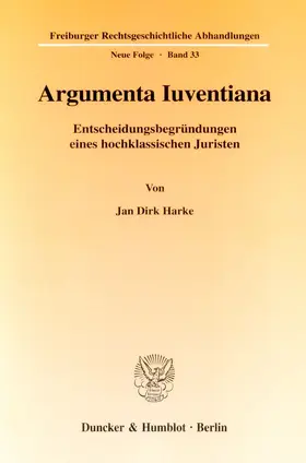 Harke |  Argumenta Iuventiana | eBook | Sack Fachmedien