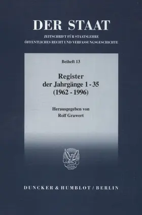 Grawert |  DER STAAT. | eBook | Sack Fachmedien