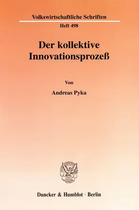 Pyka |  Der kollektive Innovationsprozeß | eBook | Sack Fachmedien