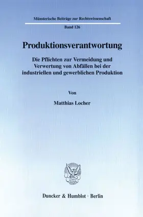 Locher | Produktionsverantwortung. | E-Book | sack.de
