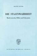 Leisner |  Die Staatswahrheit. | eBook | Sack Fachmedien