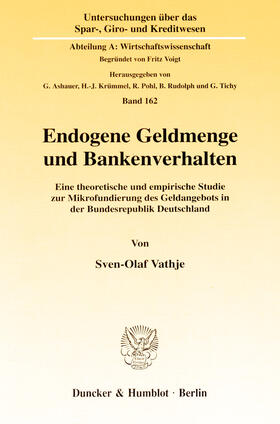 Vathje | Endogene Geldmenge und Bankenverhalten | E-Book | sack.de