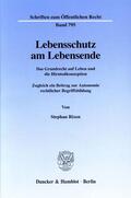Rixen |  Lebensschutz am Lebensende. | eBook | Sack Fachmedien