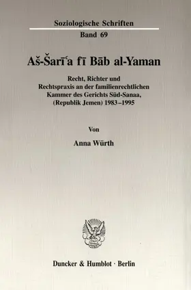 Würth |  Aš-Šari'a fi Bab al-Yaman. | eBook | Sack Fachmedien