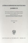 Berchem / Wolf / Kapp |  Literaturwissenschaftliches Jahrbuch | eBook | Sack Fachmedien