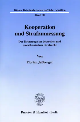 Jeßberger |  Kooperation und Strafzumessung. | eBook | Sack Fachmedien