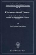 Bergerhausen |  Friedensrecht und Toleranz. | eBook | Sack Fachmedien
