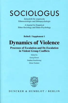 Elwert / Neubert / Feuchtwang |  Dynamics of Violence. | eBook | Sack Fachmedien