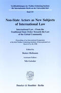 Hofmann / Geissler |  Non-State Actors as New Subjects of International Law | eBook | Sack Fachmedien
