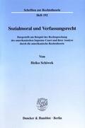 Schiwek |  Sozialmoral und Verfassungsrecht. | eBook | Sack Fachmedien
