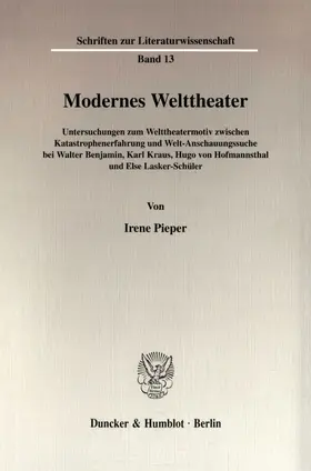 Pieper |  Modernes Welttheater. | eBook | Sack Fachmedien